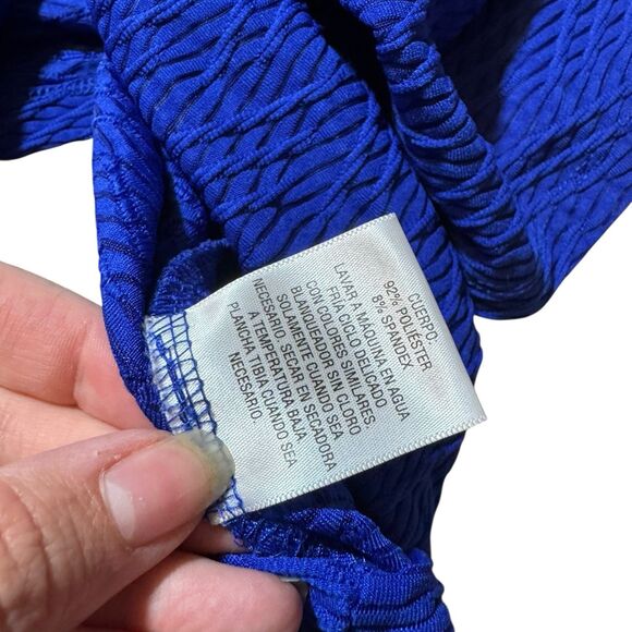 JM Collection Cardigan Sweater Womens Blue Open Front Long Sleeve Size 3XL - Picture 7 of 8